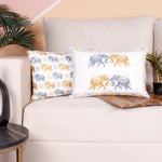 Load image into Gallery viewer, Both Side Block Print Elephant Cushion Cover Set of 2 ( 12 X 18 Inches )