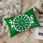 Load image into Gallery viewer, Traditional Printed Cotton Canvas Rectangular Cushion Cover Set of 2