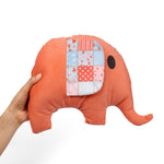 Load image into Gallery viewer, Pack of 2 Addorable Cuddly and Perfect Plush Cute Shaped Cushion for all ages - Red Elephant
