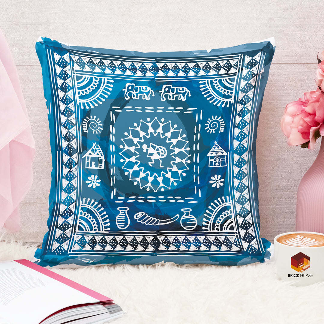 Soft Touch Luxurious Printed Cotton Canvas Cushion Cover Set of 2