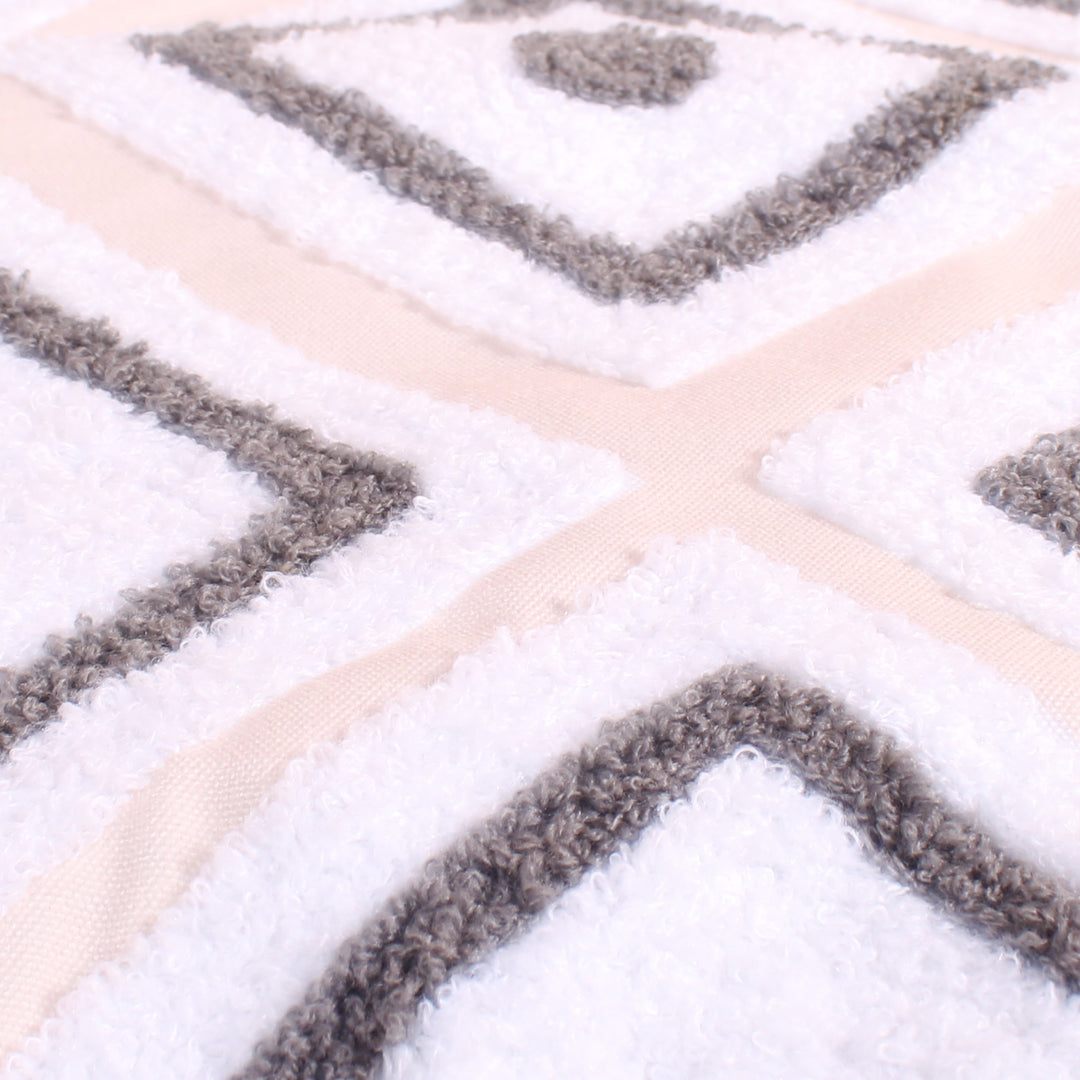 Hand Crafted Embroidered Bohemian Cushion Cover, Set of 1 (16 x16 inches/ 40x40 cm)