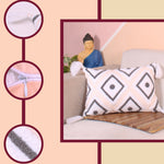 Load image into Gallery viewer, Hand Crafted Embroidered Bohemian Cushion Cover, Set of 1 (12 x18 inches/ 30x45 cm) 15