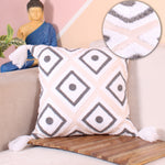 Load image into Gallery viewer, Hand Crafted Embroidered Bohemian Cushion Cover, Set of 1 (16 x16 inches/ 40x40 cm)