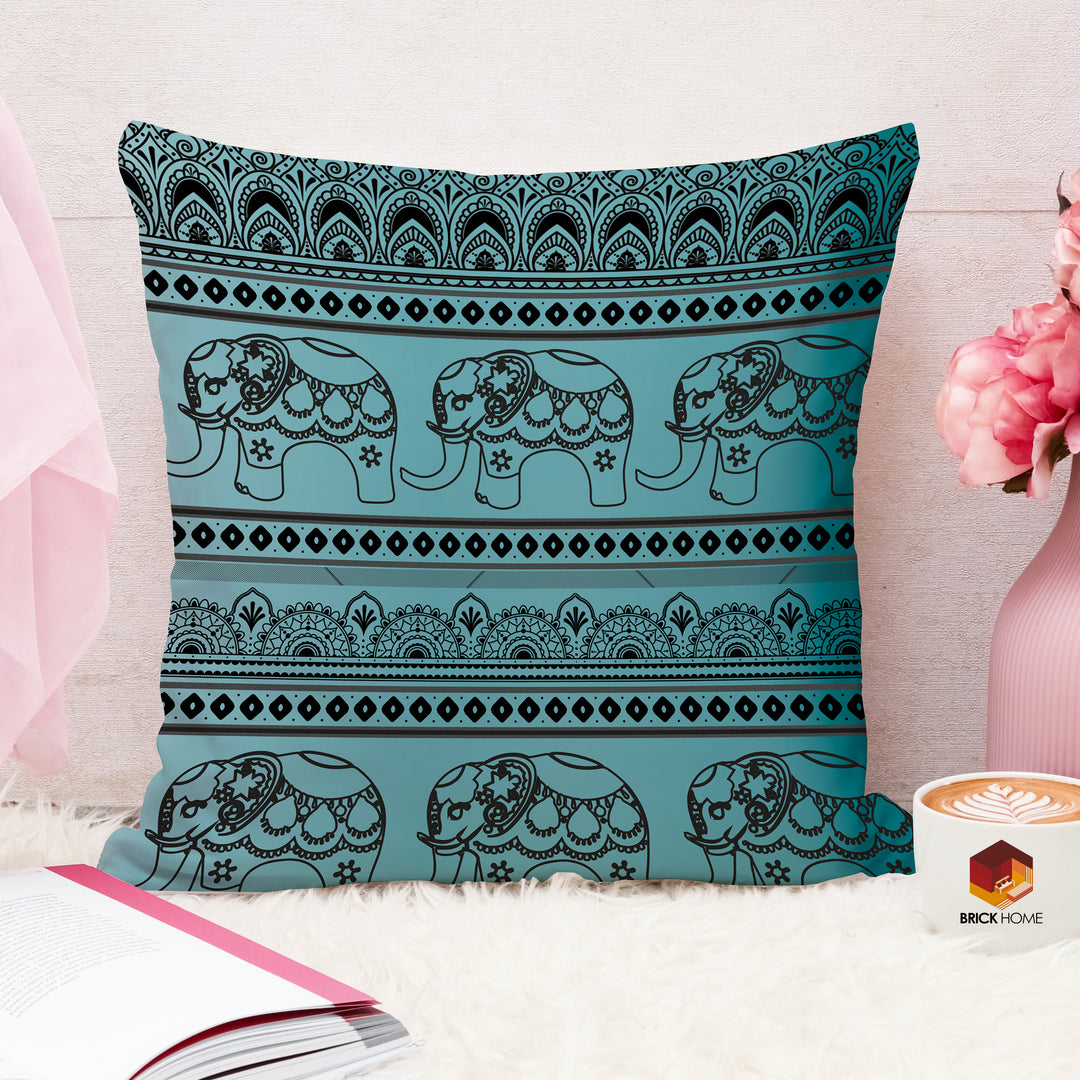 Soft Touch Luxurious Printed Cotton Canvas Cushion Cover Set of 2