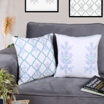 Load image into Gallery viewer, Both Side Block Print Summer Buds Cushion Cover Set of 2