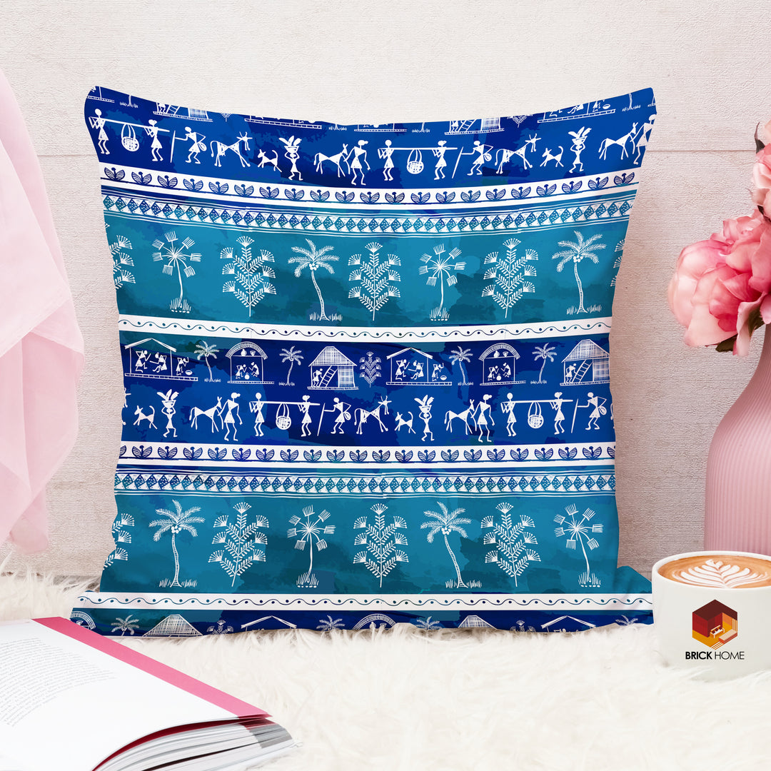 Soft Touch Luxurious Printed Cotton Canvas Cushion Cover Set of 2