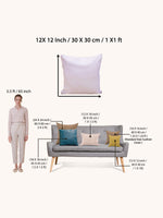 Load image into Gallery viewer, Chenille Cushion Covers Set of 2 – 12x12 Inches Soft Velvet-Feel Textured Covers for Sofa, Couch, Bed, Living Room, Home, Office & Lounge Decor – Durable & Machine Washable (Dark Grey)