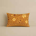 Load image into Gallery viewer, Satin Traditional Cow and Floral Design in Rajasthani Style Cushion Covers | 12x18 Inches | Set of 2