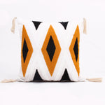 Load image into Gallery viewer, Aztec Tufted Cushion Cover with Tassel 16 X 16 Inches Pack of 1
