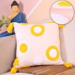 Load image into Gallery viewer, Hand Crafted Embroidered Bohemian Cushion Cover, Set of 1 (16 x16 inches/ 40x40 cm)