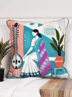 Load image into Gallery viewer, Polycotton Tufted Cushion Cover | Pack of 1 | Ideal for sofas, beds, and lounge chairs