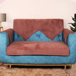 Load image into Gallery viewer, Quilted Velvet Sofa Cover Protector, Rust

