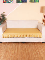Load image into Gallery viewer, Leatherite Sofa Slip Cover Protector with Frill, Yellow