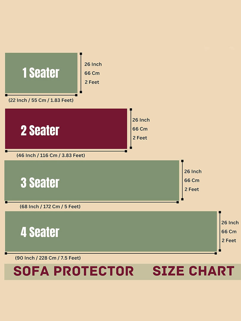 Leatherite Sofa Slip Cover Protector with Frill, Beige