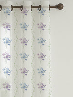 Load image into Gallery viewer, Set of 3 Door Curtains | 2 Geometric Printed + 1 Solid Sheer for Bedroom Living room | Olive