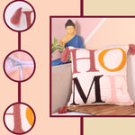 Load image into Gallery viewer, Hand Crafted Embroidered Bohemian Cushion Cover, Set of 1 (16 x16 inches/ 40x40 cm)