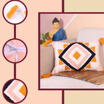 Load image into Gallery viewer, Hand Crafted Embroidered Bohemian Cushion Cover, Set of 1 (12 x18 inches/ 30x45 cm)