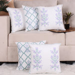 Load image into Gallery viewer, Both Side Block Print Summer Buds Cushion Cover Set of 5