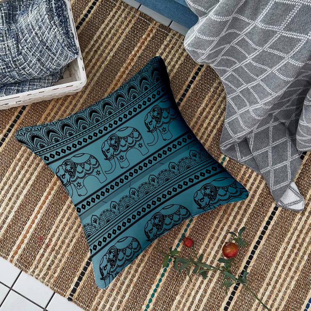 Soft Touch Luxurious Printed Cotton Canvas Cushion Cover Set of 2