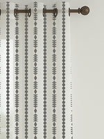 Load image into Gallery viewer, Set of 3 Door Curtains | 2 Geometric Printed + 1 Solid Sheer for Bedroom Living room | Grey