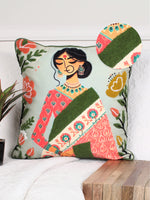 Load image into Gallery viewer, Polycotton Tufted Cushion Cover | Pack of 1 | Ideal for sofas, beds, and lounge chairs