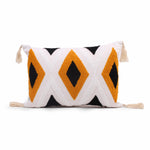Load image into Gallery viewer, Aztec Tufted Cushion Cover with Tassel 12 X 18 Inches Pack of 1