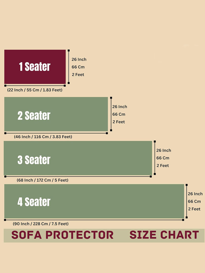 Leatherite Sofa Slip Cover Protector with Frill, Beige