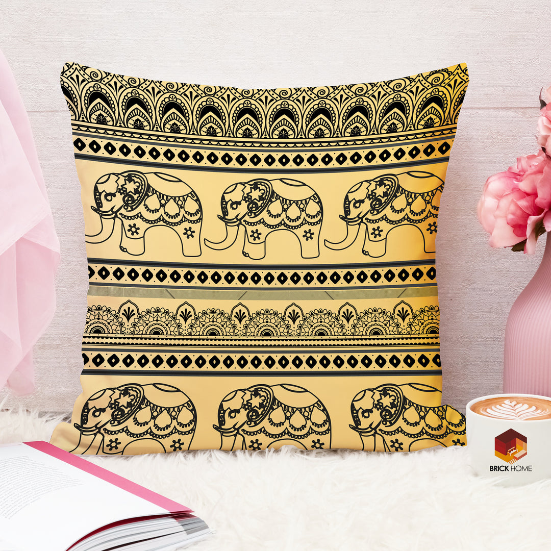 Soft Touch Luxurious Printed Cotton Canvas Cushion Cover Set of 2
