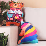 Load image into Gallery viewer, Pack of 2 Addorable Cuddly and Perfect Plush Cute Shaped Cushion for all ages - Unicorn &amp; Bear
