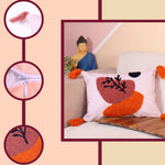 Load image into Gallery viewer, Hand Crafted Embroidered Bohemian Cushion Cover, Set of 1 (12 x18 inches/ 30x45 cm)