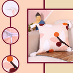 Load image into Gallery viewer, Hand Crafted Embroidered Bohemian Cushion Cover, Set of 1 (16 x16 inches/ 40x40 cm)