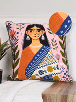 Load image into Gallery viewer, Polycotton Tufted Cushion Cover | Pack of 1 | Ideal for sofas, beds, and lounge chairs