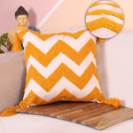 Load image into Gallery viewer, Hand Crafted Embroidered Bohemian Cushion Cover, Set of 1 (12 x18 inches/ 30x45 cm)