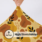 Load image into Gallery viewer, 2-Seater Sofa Gaddi Cover | Autumn Botanical Design | Spandex Blend | Yellow & Black | 21x42-22x43