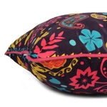 Load image into Gallery viewer, Paisley Elephant Both Sided Printed Velvet Rectagular Cushion Cover with Piping (Set of 2)