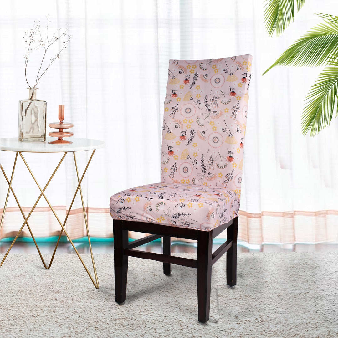 Spring Stretchable/Spandex Printed Chair SlipCover