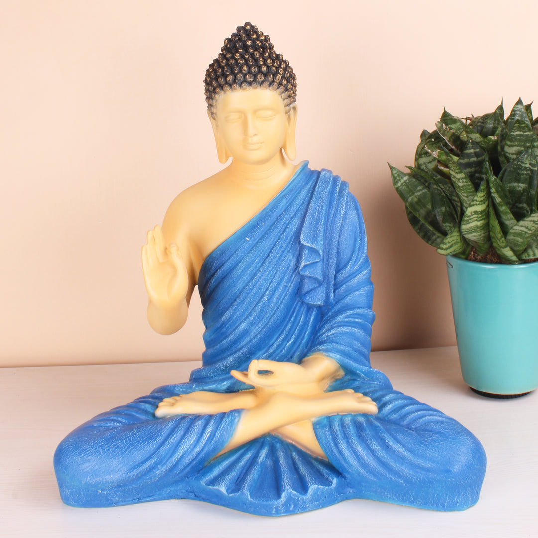 Resin Buddha Figurine Serene Meditation Decor for Peaceful Ambiance