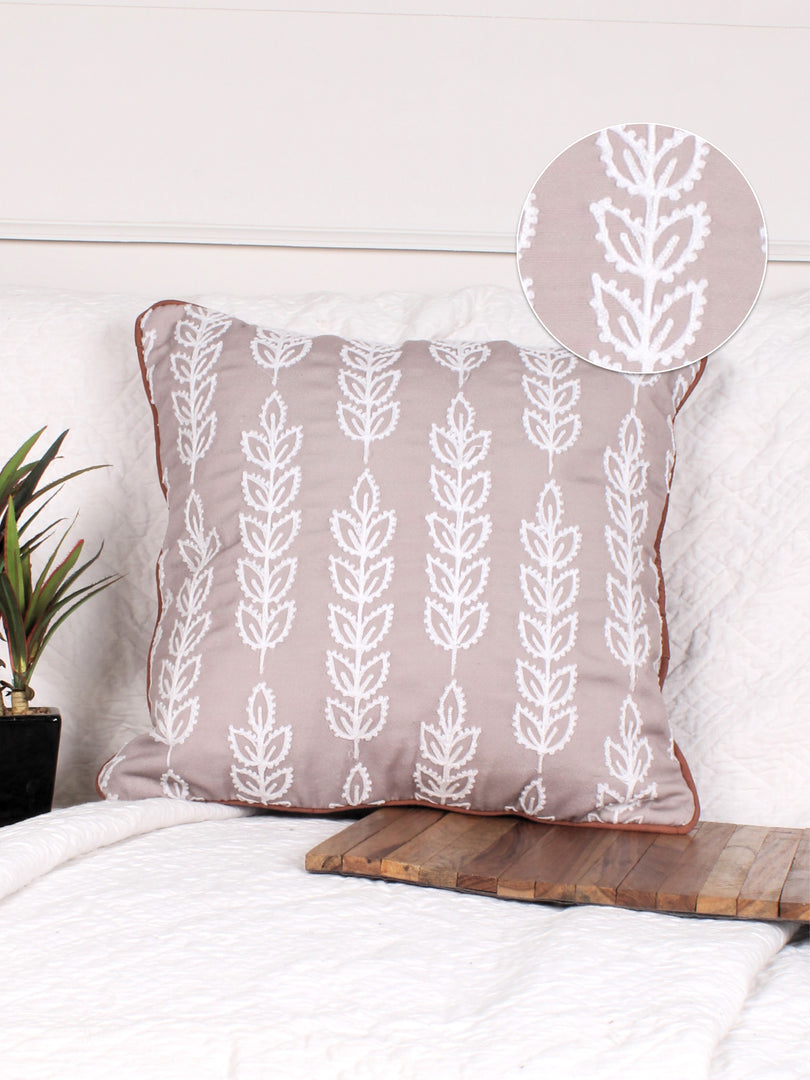 Polycotton Tufted Cushion Cover | Pack of 1 | Ideal for sofas, beds, and lounge chairs