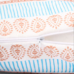 Load image into Gallery viewer, Both Side Block Print Peacock Cushion Cover Set of 2