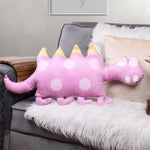 Load image into Gallery viewer, Addorable Cuddly and Perfect Plush Cute Shaped Cushion for all ages - Dino Pink
