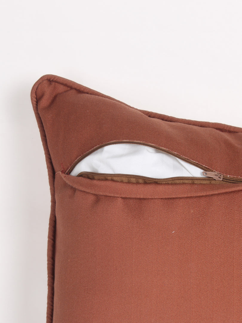 Polycotton Tufted Cushion Cover | Pack of 1 | Ideal for sofas, beds, and lounge chairs