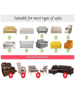 Load image into Gallery viewer, Leatherite Sofa Slip Cover Protector with Frill, Beige