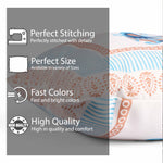Load image into Gallery viewer, Both Side Block Print Peacock Cushion Cover Set of 2