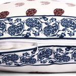 Load image into Gallery viewer, Both Side Block Print Spring Paisley Maroon Cushion Cover Set of 2