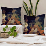 Load image into Gallery viewer, Abstract Geometrical Printed Cotton Canvas Cushion Cover Set of 2