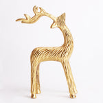 Load image into Gallery viewer, Metal Deer Antler Statue - Contemporary Wildlife Art Decor