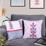 Load image into Gallery viewer, Both Side Block Print Summer Buds Cushion Cover Set of 2
