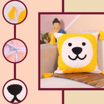 Load image into Gallery viewer, Hand Crafted Embroidered Bohemian Cushion Cover, Set of 1 (16 x16 inches/ 40x40 cm)