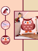 Load image into Gallery viewer, Hand Crafted Embroidered Bohemian Cushion Cover, Set of 1 (16 x16 inches/ 40x40 cm)