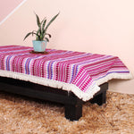 Load image into Gallery viewer, Aztec Purple Woven Fabric Table Cover with Lace